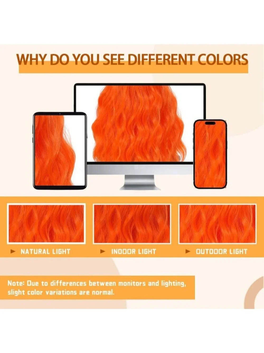 Women's Bright Orange 14 Inch Short Shoulder Length Synthetic Bangs Wavy Bob Wig